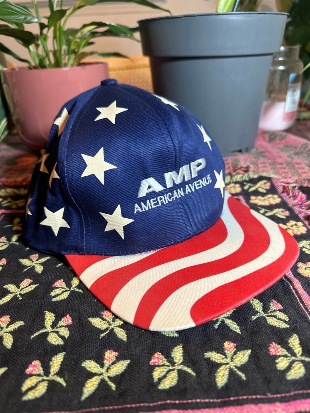 Vintage American Flag United States Snapback Hat Novelty AMP MAGA Style